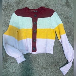 Multicolor knit sweater - Small